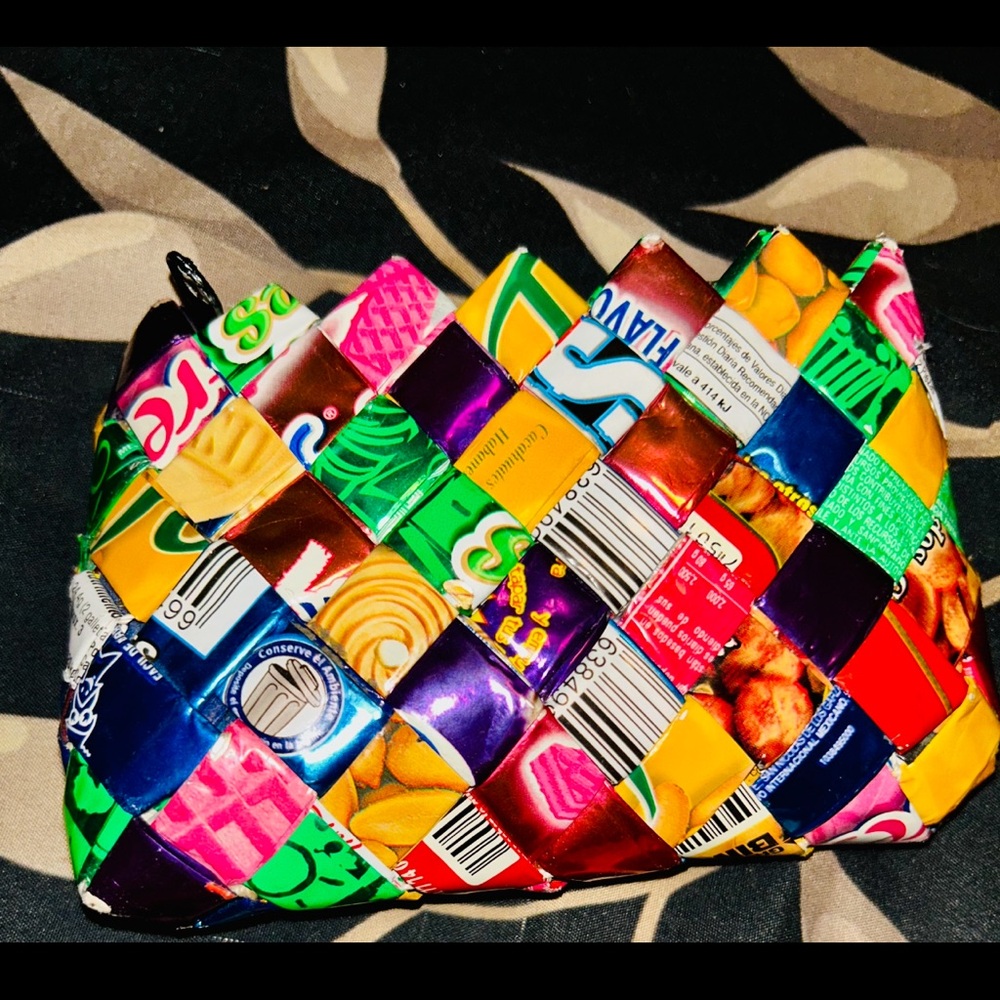 Colorful Candy Wrapper Coin Purse